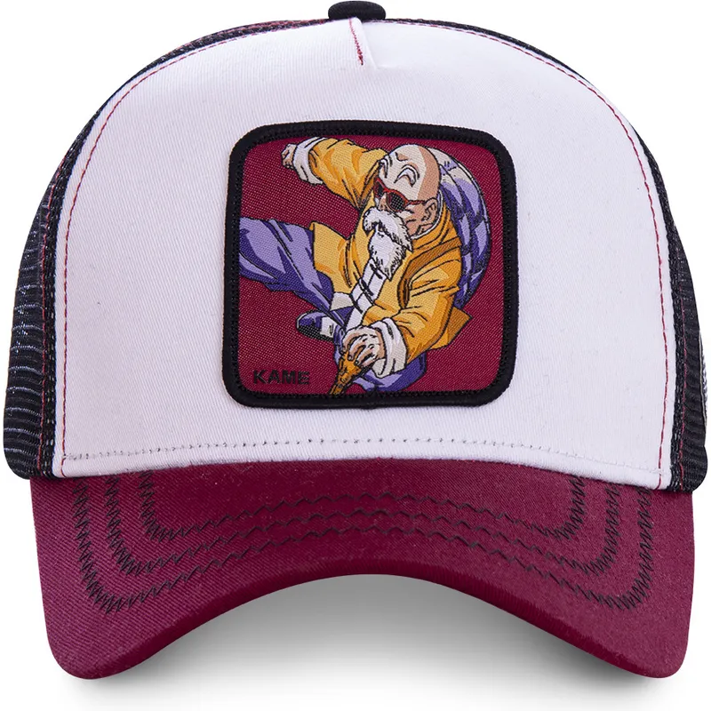 kapa-zaobljena-bijela-snapback-kam7-muten-roshi-dragon-ball-capslab