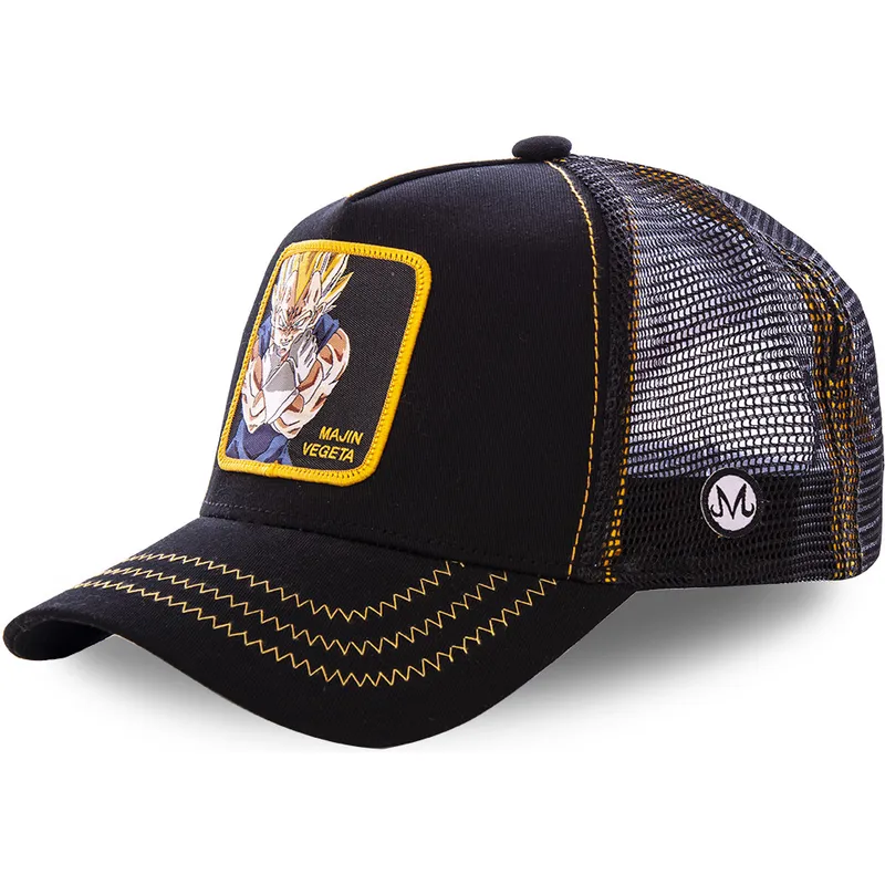 cap-zaobljena-black-snapback-vegeta-dragon-ball-capslab