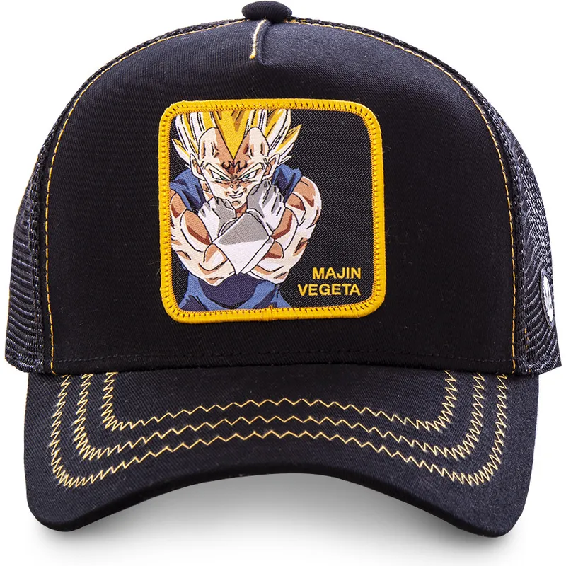 cap-zaobljena-black-snapback-vegeta-dragon-ball-capslab