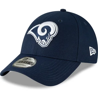 new-era-curved-brim-9forty-the-league-los-angeles-rams-nfl-blue-adjustable-cap