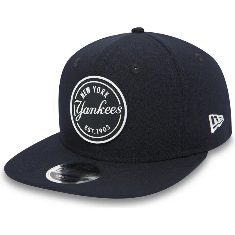 kapa-ravna-crna-snapback-9fifty-rubber-emblem-new-york-yankees-mlb-new-era kapa-ravna-crna-snapback-9fifty-rubber-emblem-new-york-yankees-mlb-new-era