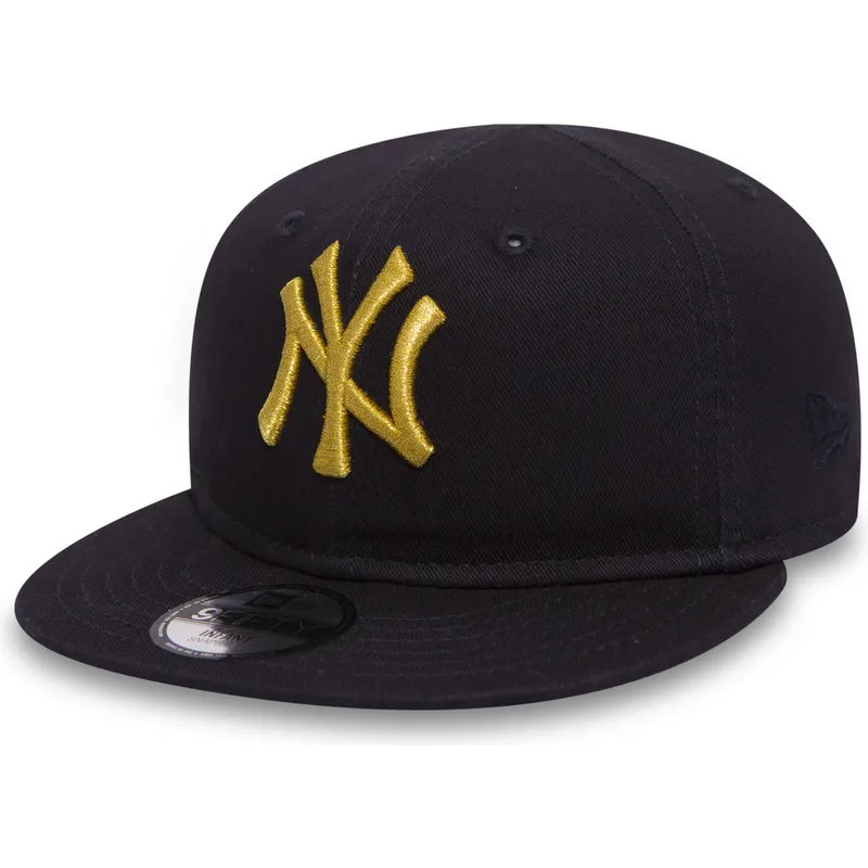 kapa-ravna-crna-snapback-za-djecu-oro-9fifty-golden-new-york-yankees-mlb-new-era