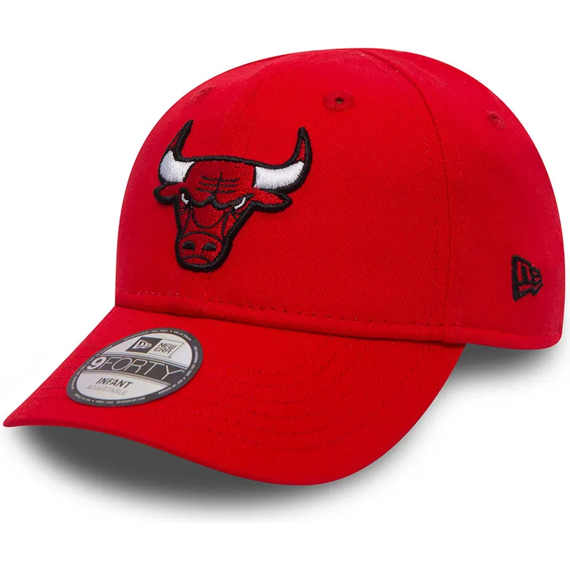 kapa-zaobljena-crvena-podesiv-za-djecu-9forty-essential-chicago-bulls-nba-new-era