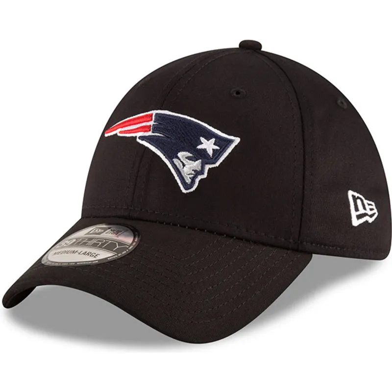 kapa-zaobljena-crna-prilagodena-39thirty-base-new-england-patriots-nfl-new-era