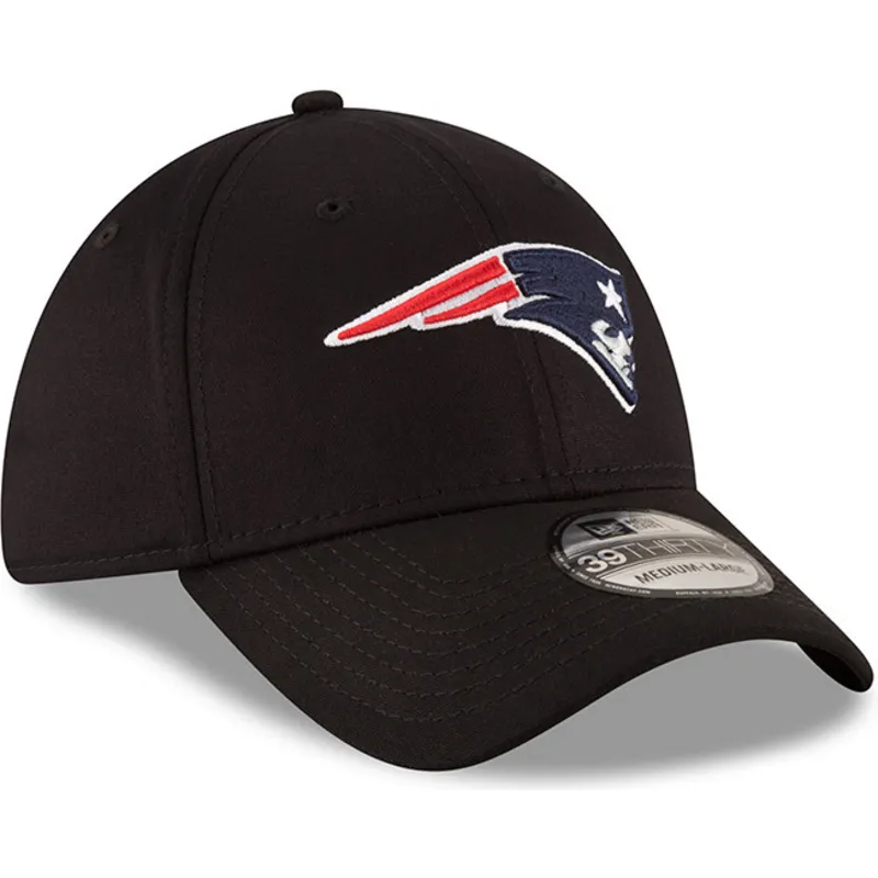 kapa-zaobljena-crna-prilagodena-39thirty-base-new-england-patriots-nfl-new-era