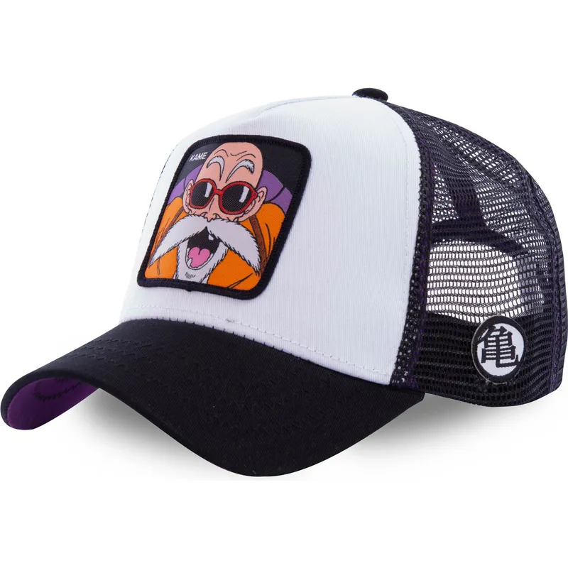 cap-zaobljena-white-snapback-master-roshi-dragon-ball-capslab