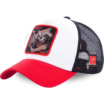 kapa-zaobljena-bijela-snapback-roc2-rocket-raccoon-marvel-comics-capslab