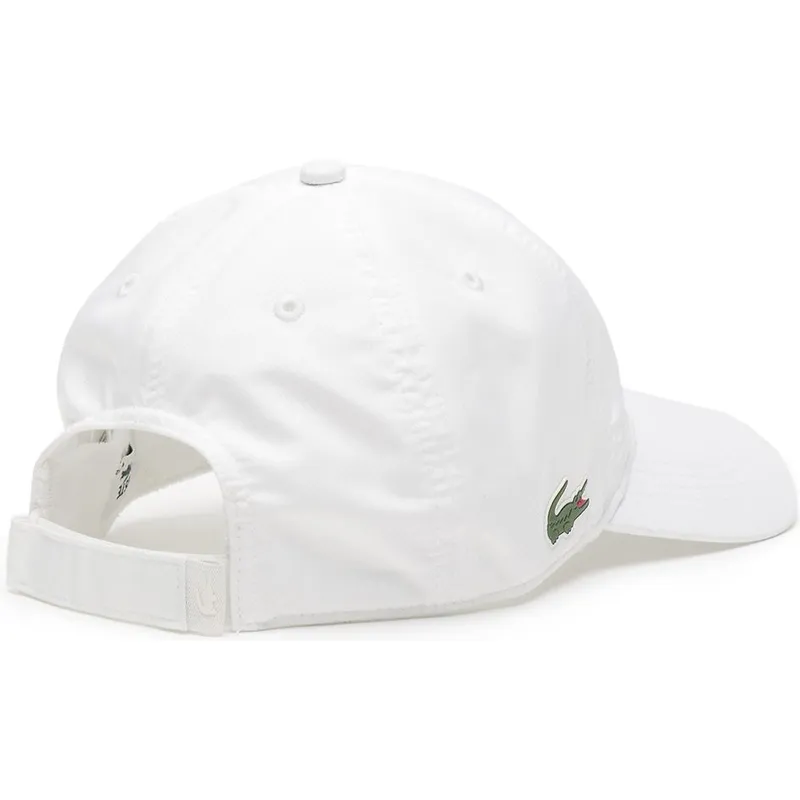 kapa-zaobljena-bijela-podesiv-basic-dry-fit-lacoste kapa-zaobljena-bijela-podesiv-basic-dry-fit-lacoste