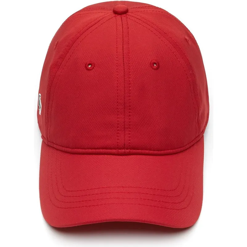 kapa-zaobljena-crvena-podesiv-basic-dry-fit-lacoste