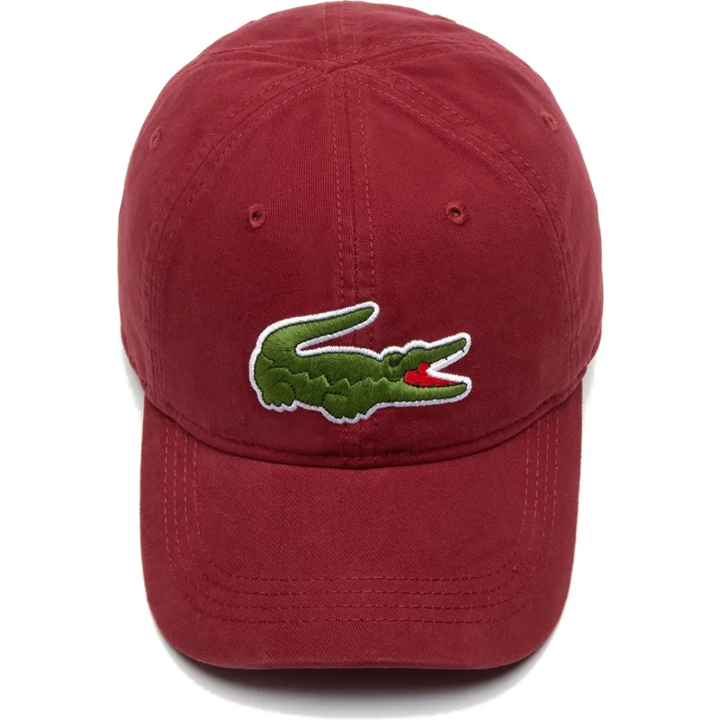 kapa-zaobljena-crvena-podesiv-big-croc-gabardine-lacoste