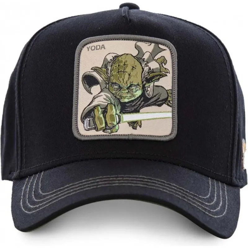 kapa-zaobljena-crna-snapback-yod3-yoda-star-wars-capslab kapa-zaobljena-crna-snapback-yod3-yoda-star-wars-capslab