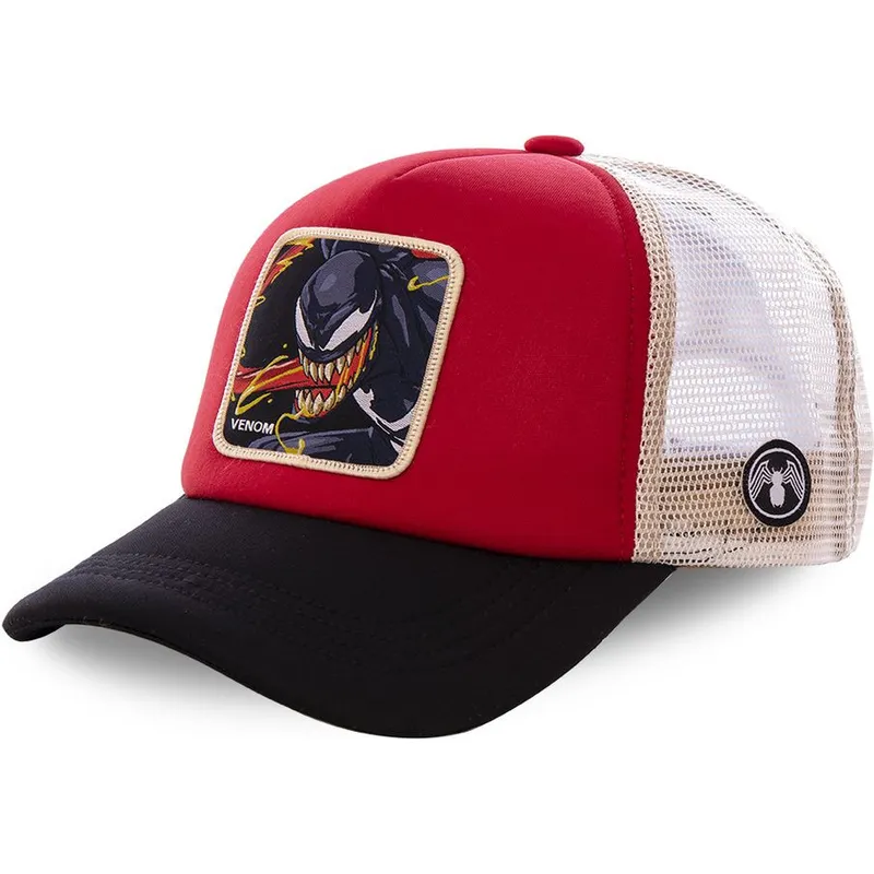 kapa-zaobljena-crvena-snapback-ven4m-venom-marvel-comics-capslab