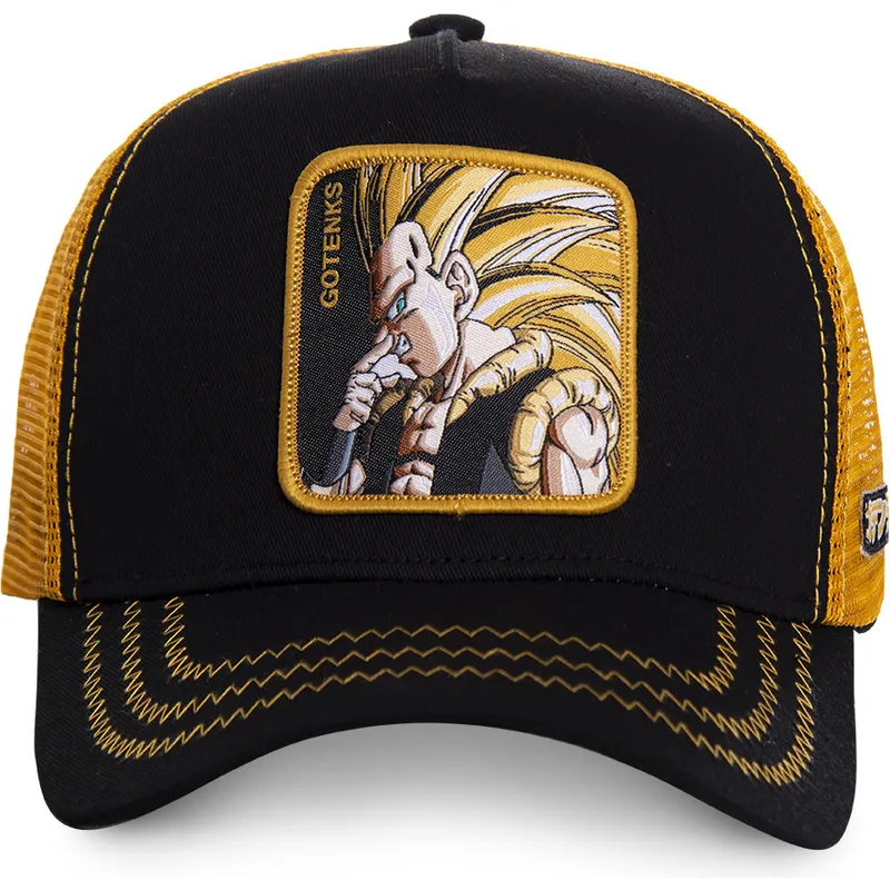 kapa-zaobljena-crna-snapback-super-saiyan-3-got2-gotenks-dragon-ball-capslab