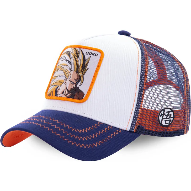 kapa-zaobljena-bijela-snapback-super-saiyan-3-san2-son-goku-dragon-ball-capslab