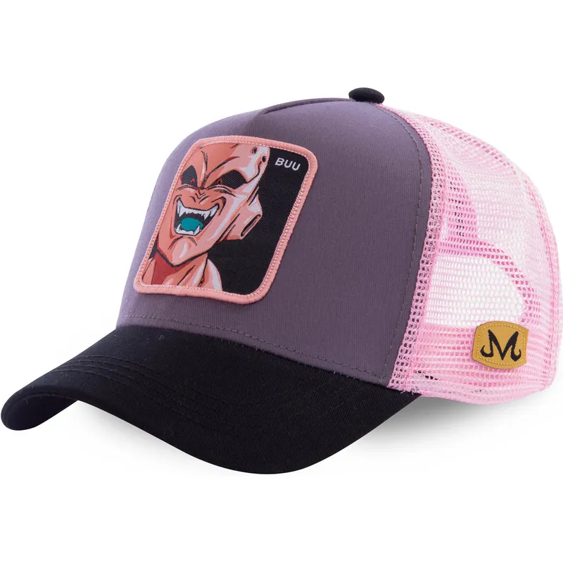 kapa-zaobljena-siva-snapback-rosa-buu3-kid-buu-dragon-ball-capslab kapa-zaobljena-siva-snapback-rosa-buu3-kid-buu-dragon-ball-capslab