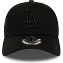 kapa-zaobljena-crna-snapback-league-essential-a-frame-los-angeles-dodgers-mlb-new-era