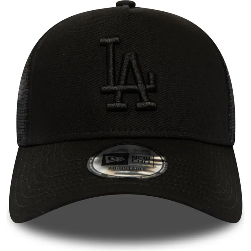 kapa-zaobljena-crna-snapback-league-essential-a-frame-los-angeles-dodgers-mlb-new-era