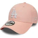 kapa-zaobljena-ruzicasta-podesiv-9forty-league-essential-los-angeles-dodgers-mlb-new-era