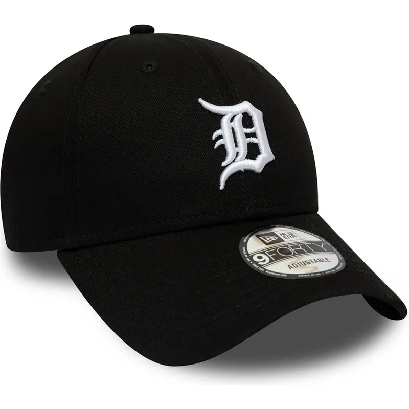 kapa-zaobljena-crna-podesiv-9forty-league-essential-detroit-tigers-mlb-new-era