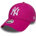 kapa-zaobljena-ruzicasta-podesiv-9forty-essential-new-york-yankees-mlb-new-era