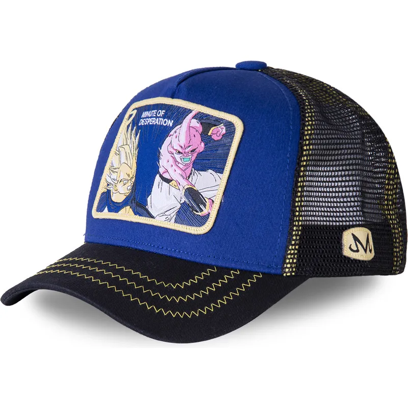 kapa-zaobljena-plava-snapback-minute-of-desperation-des2-vegeta-vs-kid-buu-dragon-ball-capslab