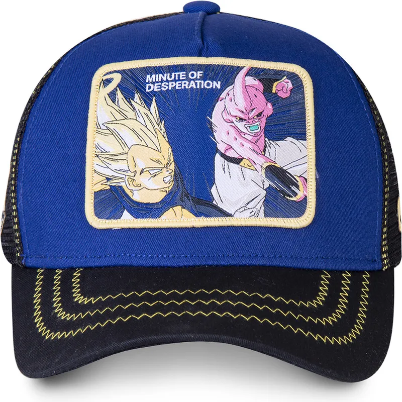 kapa-zaobljena-plava-snapback-minute-of-desperation-des2-vegeta-vs-kid-buu-dragon-ball-capslab