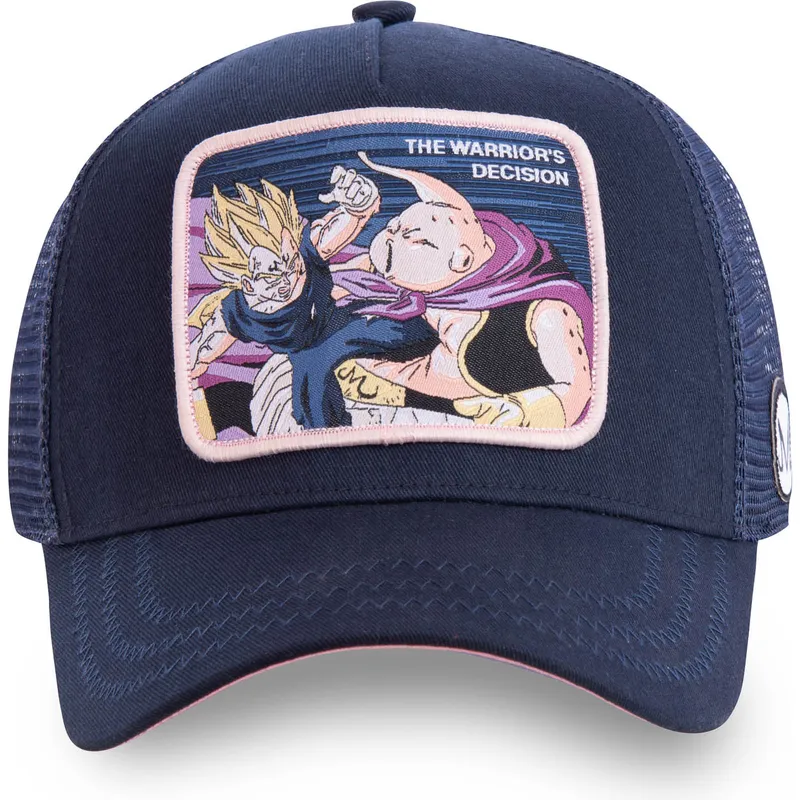 kapa-zaobljena-mornarsko-plava-snapback-warriors-decision-fin1-vegeta-vs-buu-dragon-ball-capslab