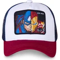kapa-zaobljena-bijela-snapback-civil-war-war1-kapetan-amerika-i-iron-man-marvel-comics-capslab