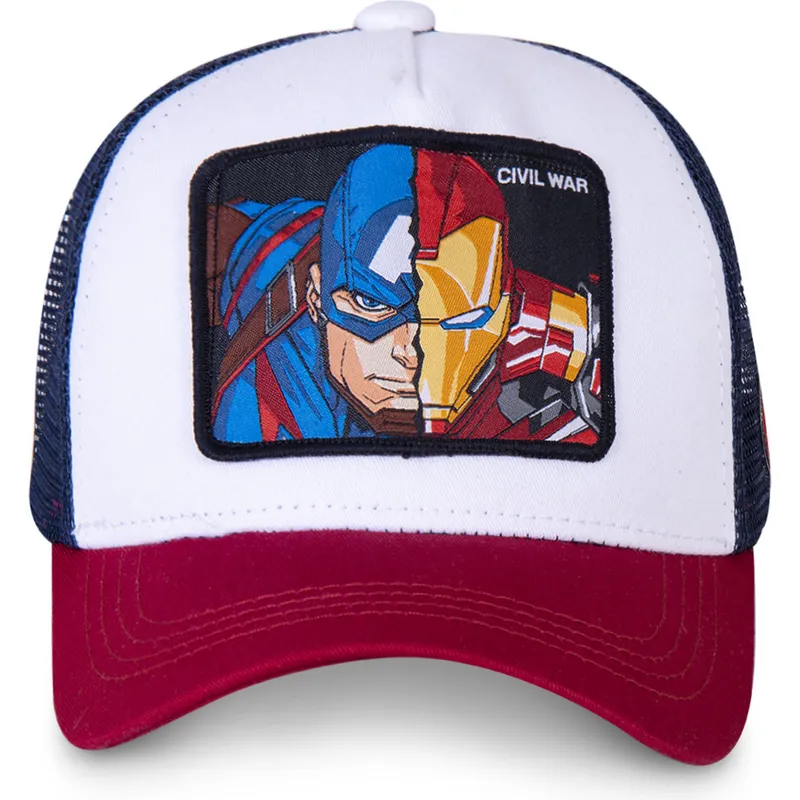 kapa-zaobljena-bijela-snapback-civil-war-war1-kapetan-amerika-i-iron-man-marvel-comics-capslab