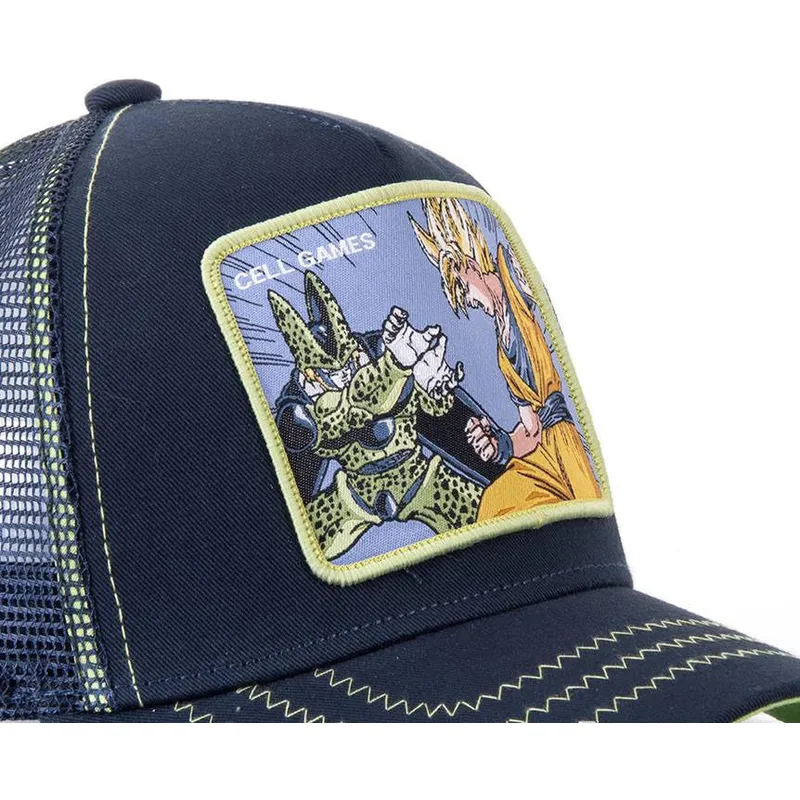 cap-zaobljena-navy-blue-snapback-cell-vs-goku-dragon-ball-capslab