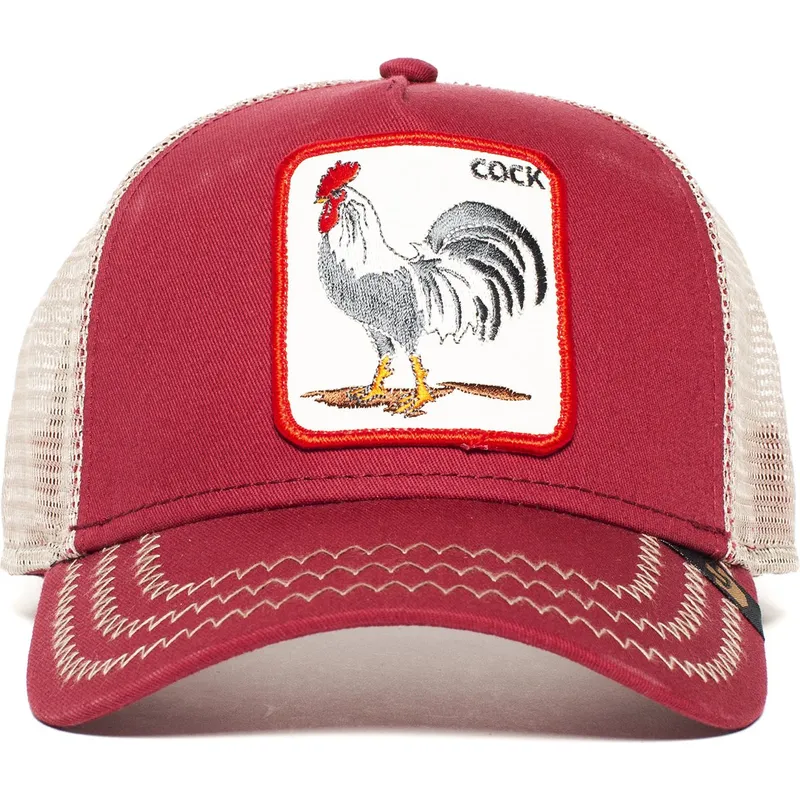 kapa-zaobljena-crvena-snapback-rooster-the-farm-goorin-bros
