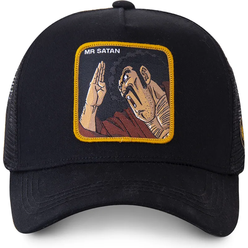 kapa-zaobljena-crna-snapback-sat3-mr-satan-dragon-ball-capslab