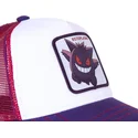 kapa-zaobljena-bijela-snapback-gen1-gengar-pokemon-capslab
