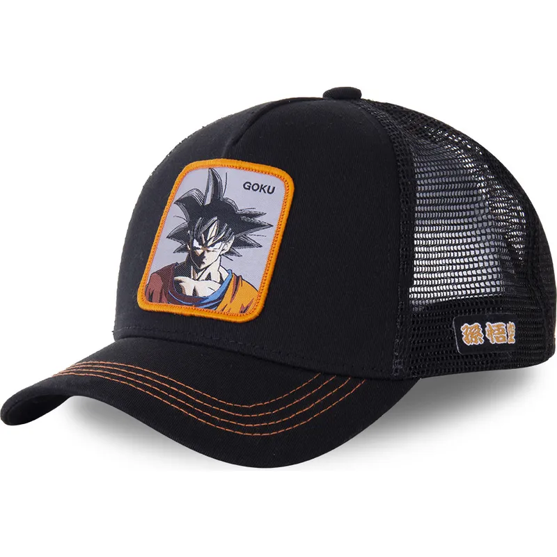 cap-zaobljena-black-snapback-son-goku-dragon-ball-capslab
