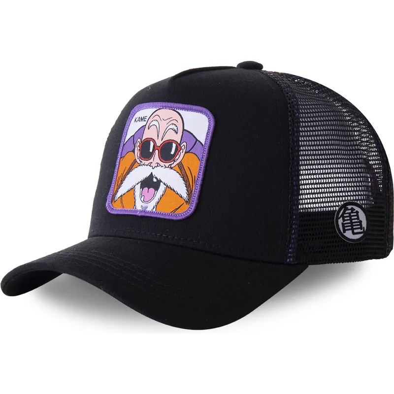kapa-zaobljena-crna-snapback-kamc-muten-roshi-dragon-ball-capslab