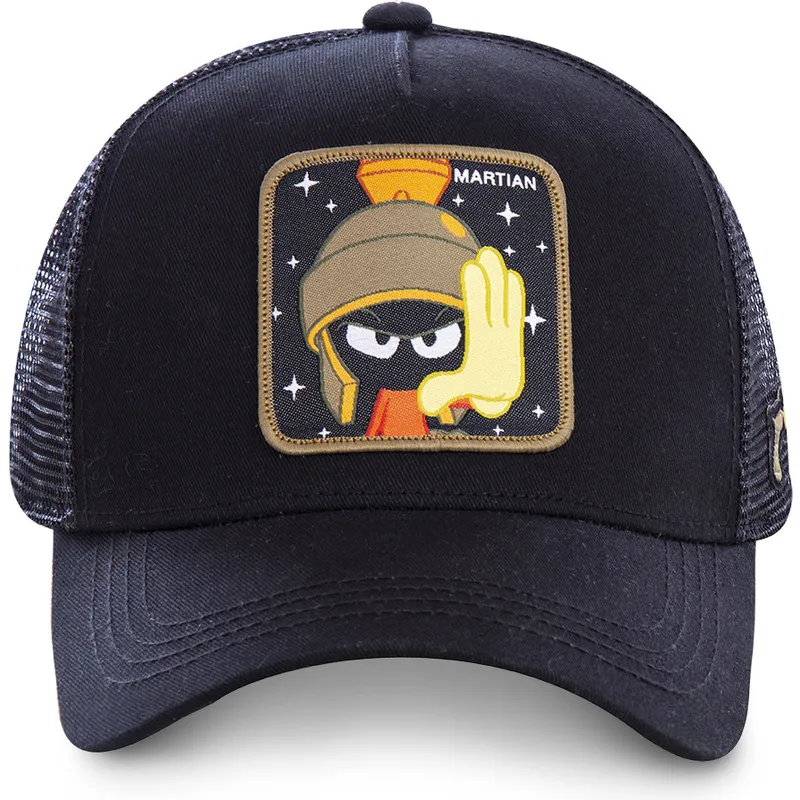 kapa-zaobljena-crna-snapback-mar1-marvin-marsovac-looney-tunes-capslab kapa-zaobljena-crna-snapback-mar1-marvin-marsovac-looney-tunes-capslab