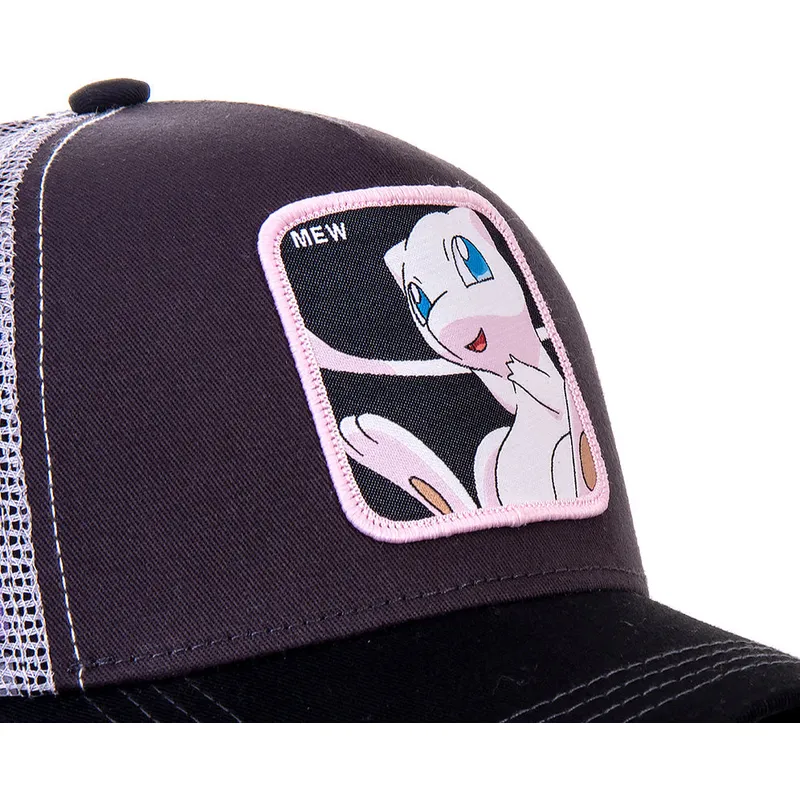 kapa-zaobljena-crna-snapback-mew3-mew-pokemon-capslab kapa-zaobljena-crna-snapback-mew3-mew-pokemon-capslab