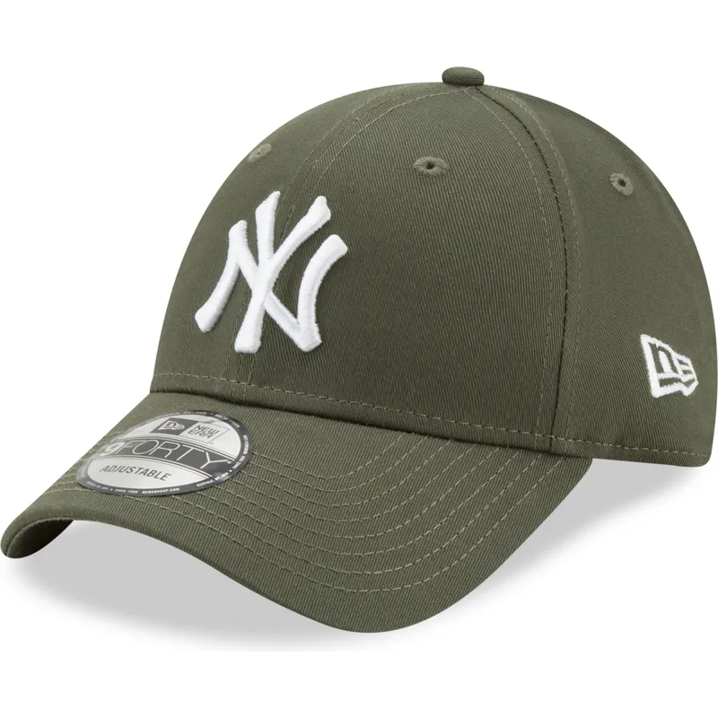 kapa-zaobljena-zelena-podesiv-9forty-league-essential-new-york-yankees-mlb-new-era