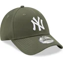 cap-zaobljena-green-adjustable-strap-9forty-league-essential-new-york-yankees-mlb-new-era