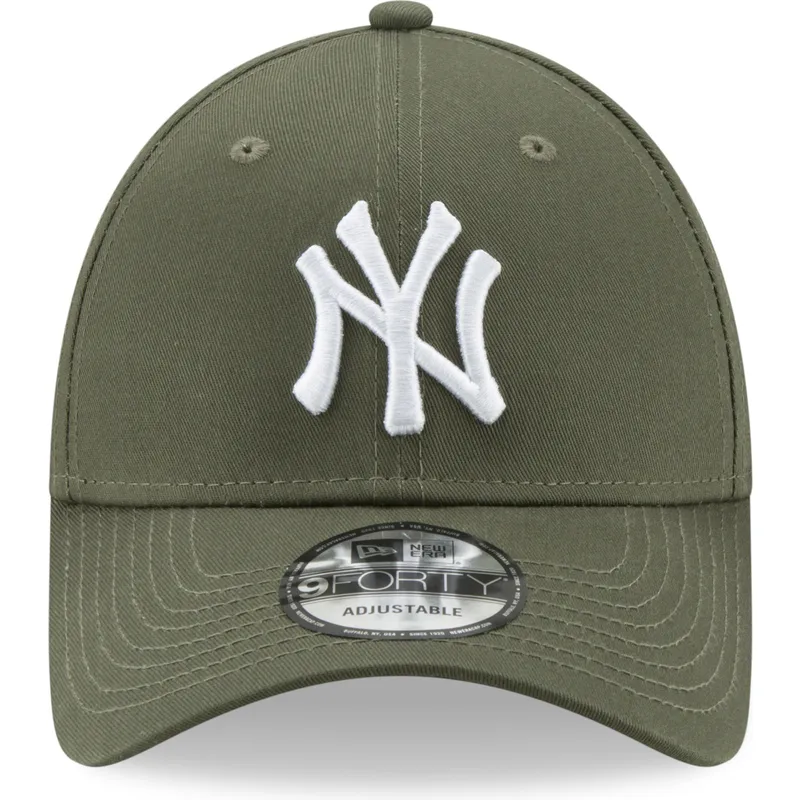kapa-zaobljena-zelena-podesiv-9forty-league-essential-new-york-yankees-mlb-new-era