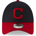 kapa-zaobljena-mornarsko-plava-podesiv-9forty-the-league-cleveland-indians-mlb-new-era