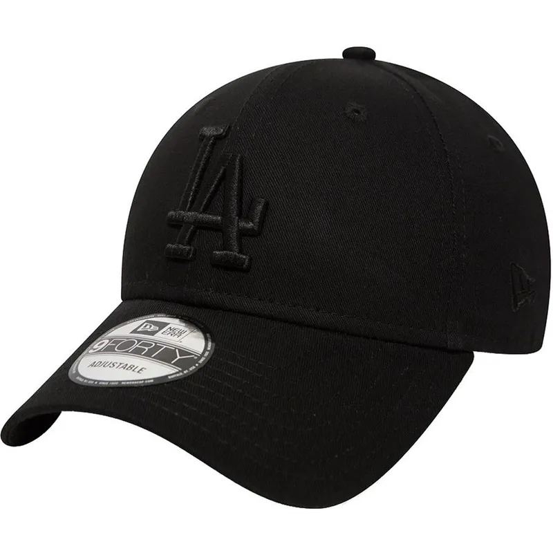 kapa-zaobljena-crna-podesiv-9forty-league-essential-los-angeles-dodgers-mlb-new-era