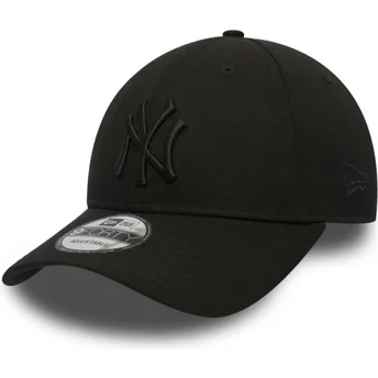Kape zaobljena crna podesiva traka 9FORTY League Essential New York Yankees MLB New Era