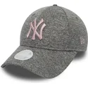 kapa-zaobljena-siva-podesiv-rosa-9forty-tech-jersey-new-york-yankees-mlb-new-era
