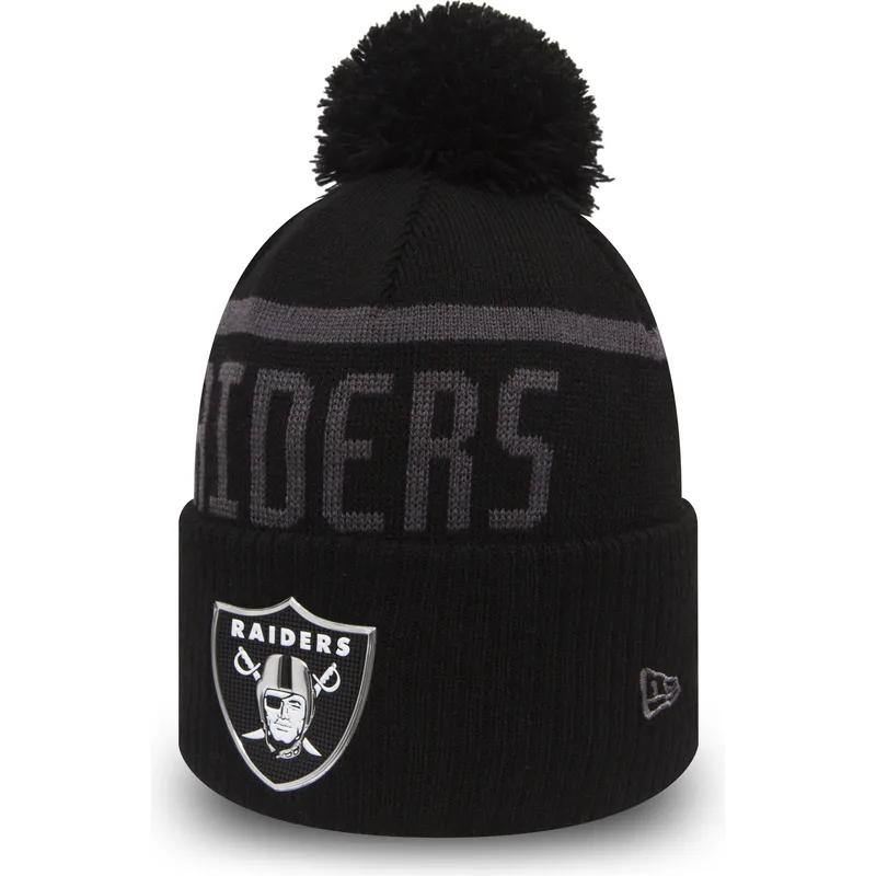 kapa-pompon-crna-cuff-knit-coll-las-vegas-raiders-nfl-new-era