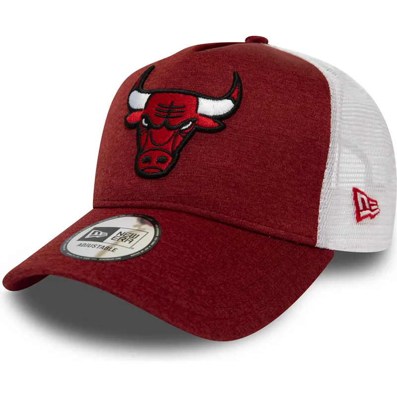kapa-zaobljena-crvena-podesiv-trucker-shadow-tech-a-frame-chicago-bulls-nba-new-era