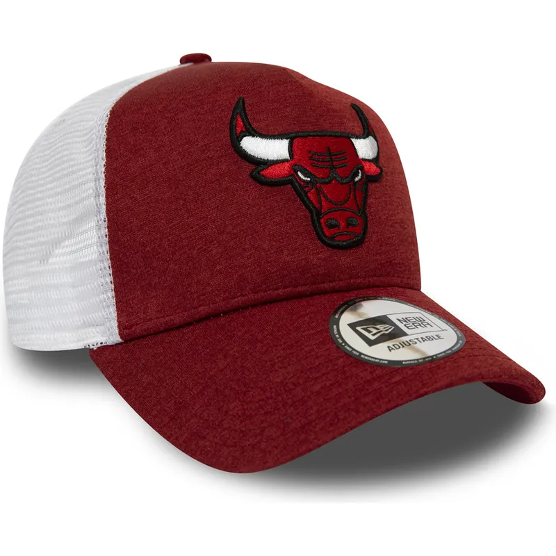kapa-zaobljena-crvena-podesiv-trucker-shadow-tech-a-frame-chicago-bulls-nba-new-era