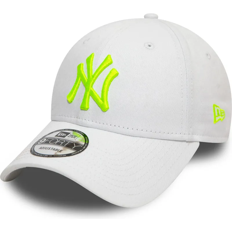 kapa-zaobljena-bijela-podesiv-9forty-league-essential-neon-new-york-yankees-mlb-new-era