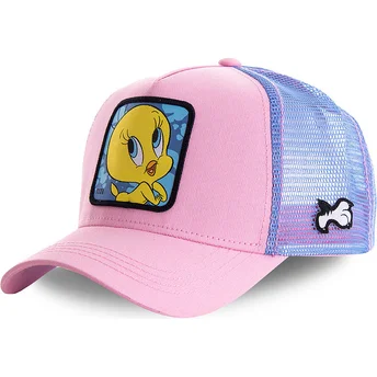 kapa-zaobljena-ruzicasta-snapback-twe1-tweety-looney-tunes-capslab