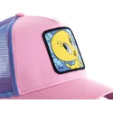 kapa-zaobljena-ruzicasta-snapback-twe1-tweety-looney-tunes-capslab